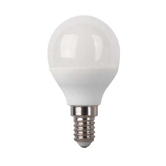 Λάμπα LED Ε14 Λευκή Σφαιρική 5W Θερμό Φως
