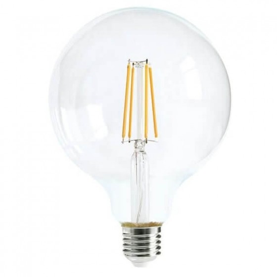 Λάμπα LED Ε27 Γλόμπος G125 Διάφανος 8W Φυσικό Φως