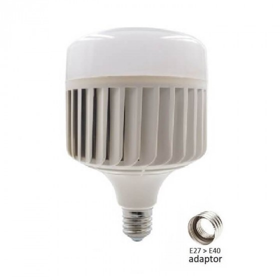 Λάμπα LED Ε27-Ε40 Υψηλής Ισχύος με Ψύχτρα 100W Φυσικό Φως
