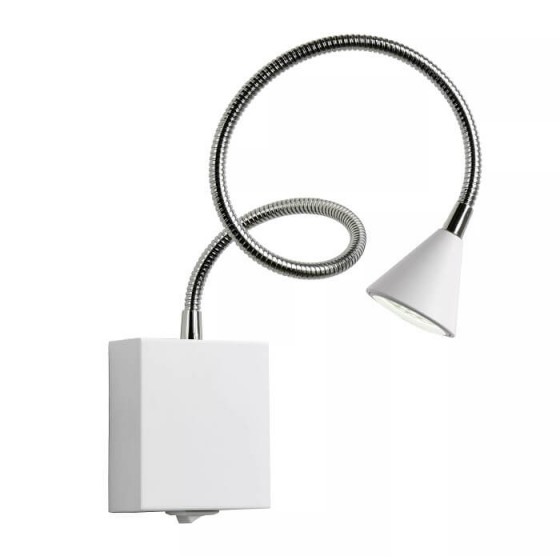 Εύκαμπτο σπιράλ φωτιστικό τοίχου 54cm LED 4500Κ Reading λευκό 