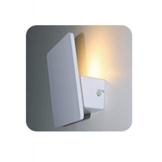 Λευκό φωτιστικό τοίχου 14x14cm LED 2700K Backlight IP65