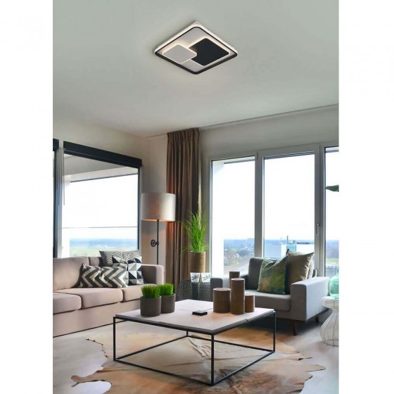 Φωτιστικό οροφής με τετράγωνα LED Dim τριπλού φωτισμού Φ55x55cm