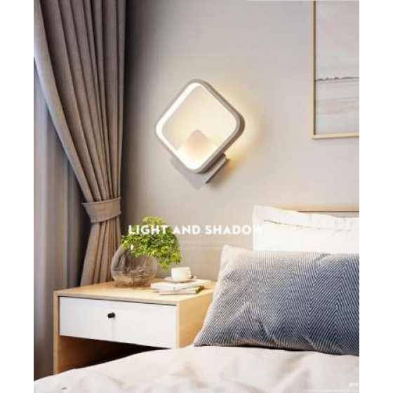 Φωτιστικό τοίχου LED τετράγωνο με τριπλό φωτισμό