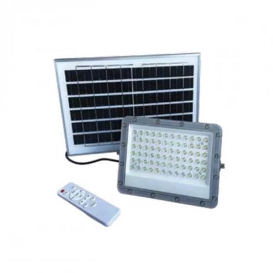 Ηλιακός προβολέας LED 100W 6500K μαύρος τηλεχειριζόμενος IP65
