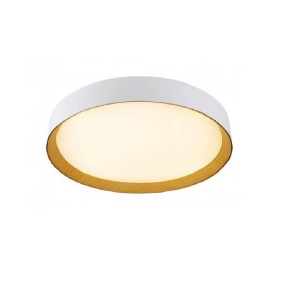 Λευκή πλαφονιέρα οροφής φλατ Φ60cm LED Dim