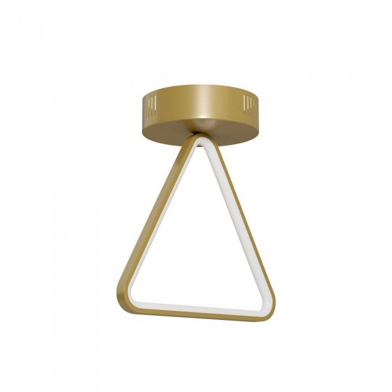 Φωτιστικό οροφής LED τρίγωνο μπρονζέ μεταλλικό 25cm