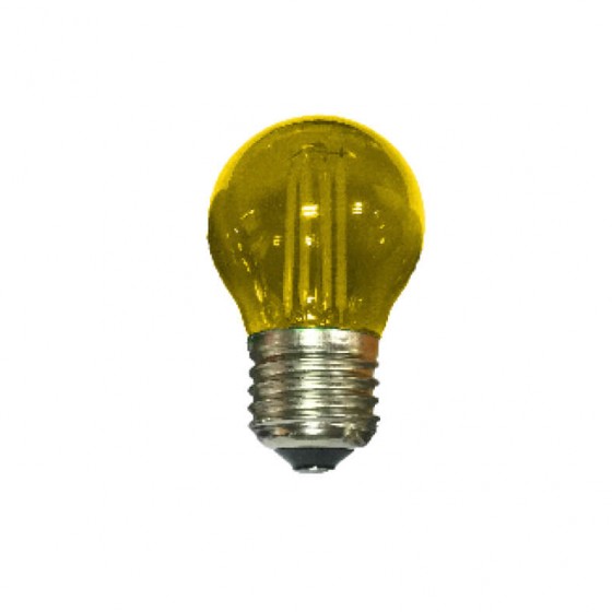 Λάμπα LED Ε27 G45 4W Κίτρινη