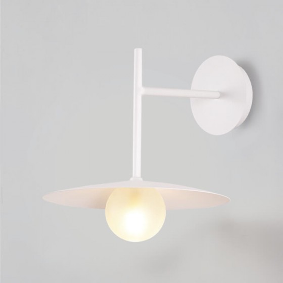 Απλίκα λευκή με στρογγυλή κεφαλή πιάτο Φ25cm 