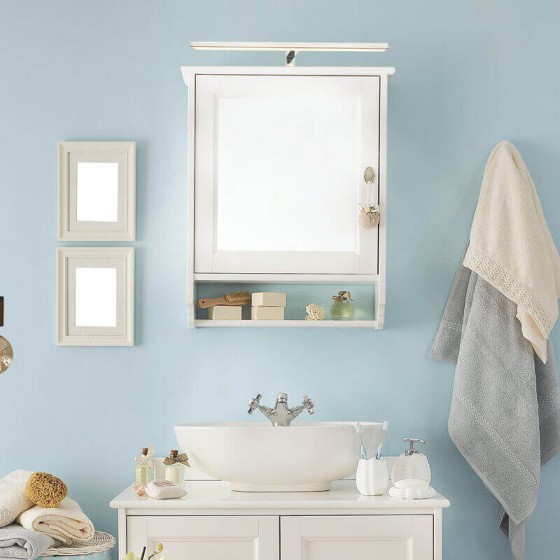 Φωτιστικό μπάνιου γραμμικό 50cm LED για έπιπλο καθρέφτη