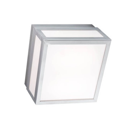 Φωτιστικό οροφής εξωτερικού χώρου 30x30x12cm μέταλλο με ακρυλικό