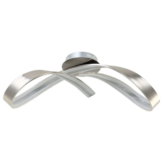 Φωτιστικό οροφής ασημί φιόγκος 60x23cm LED 4000K