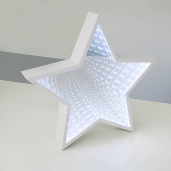 Χριστουγεννιάτικο αστέρι LED με καθρέφτη και εφέ 3D