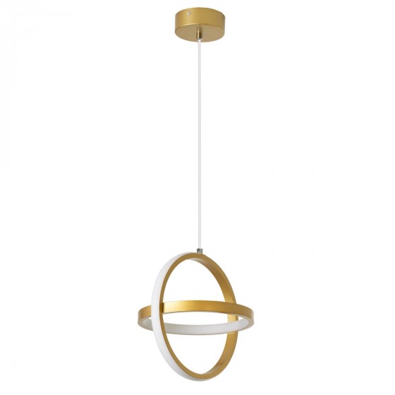 Κρεμαστό φωτιστικό LED CCT με χρυσαφί κύκλους Φ25x22cm