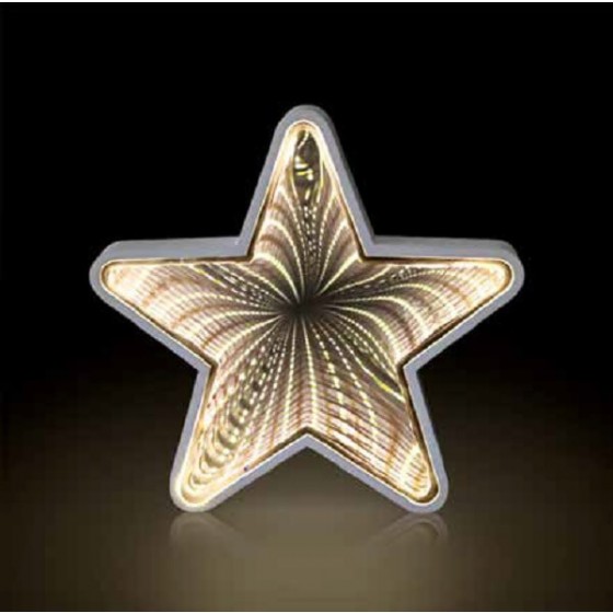 Χριστουγεννιάτικο αστέρι Infinity Mirror LED Φ20cm