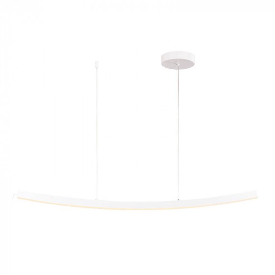 Γραμμικό-καμπυλωτό κρεμαστό φωτιστικό 102cm LED λευκό