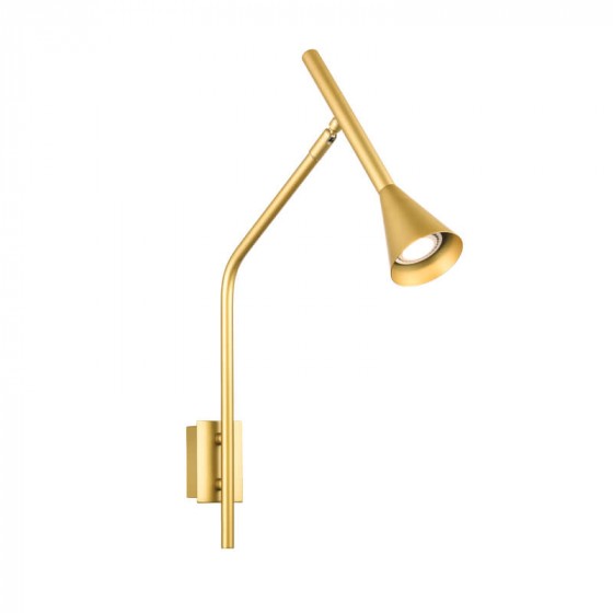 Μοντέρνα απλίκα reading σπαστή-περιστρεφόμενη 40x52cm χρυσαφί