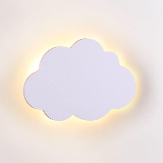 Παιδικό φωτιστικό τοίχου 33x22cm λευκό σύννεφο LED