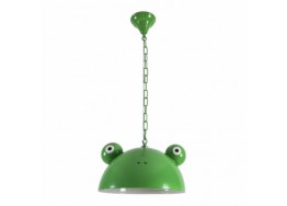 Παιδικό φωτιστικό μονόφωτο Φ30cm πράσινος βάτραχος μεταλλικό