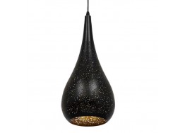 Μοντέρνο κρεμαστό φωτιστικό μαροκινό μαύρο-χρυσό Φ20x46cm