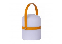 Στεγανό πορτατίφ πλαστικό καφέ-κίτρινο Φ17x25cm LED Dim