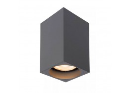 Φωτιστικό σποτ οροφής κυβάκι ανθρακί 6x6x10cm GU10