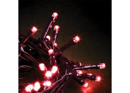 Φωτάκια χριστουγεννιάτικα σε 14m πράσινο καλώδιο-140leds κόκκινο φως σταθερό IP44