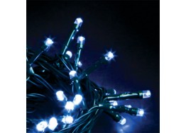 Φωτάκια χριστουγεννιάτικα σε σύρμα 14m πράσινο-140leds μπλε φως σταθερό