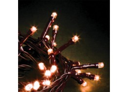 Φωτάκια χριστουγεννιάτικα σε πράσινο σύρμα 20m-200leds χάλκινο φως με controller IP44