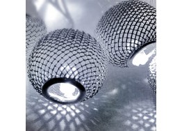 Μεταλλικές μπάλες LED γιρλάντα 150cm-10leds σε ψυχρό φως