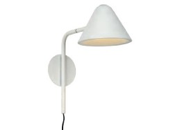 Λευκή απλίκα 30cm LED με διακόπτη πάνω στην κεφαλή