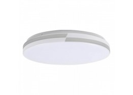 Πλαφονίερα οροφής LED πλαστική Φ38x10cm λευκό-γκρι