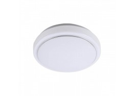 Πλαφονίερα οροφής LED πλαστική 3000Κ Φ26x10cm λευκή