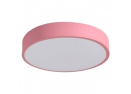 Πλαφονίερα οροφής LED μεταλλική με τρία ανάμματα Φ30cm ροζ