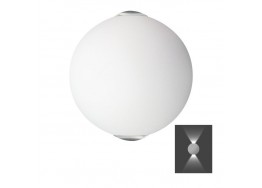 Λευκή στρογγυλή απλίκα Ø10cm Up-Down LED 60°
