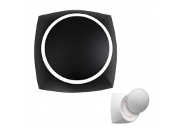 Μαύρη απλίκα LED 120° με κινητή κεφαλή