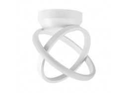 Λευκό φωτιστικό οροφής LED CCT σε σχήμα δακτυλιδιού Φ25cm