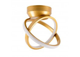 Χρυσό φωτιστικό οροφής LED CCT σε σχήμα δακτυλιδιού Φ25cm