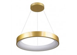 Κρεμαστό φωτιστικό LED CCT χρυσό σε σχήμα κύκλου Φ60x7cm τηλεχειριζόμενο