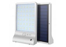 Ηλιακό φωτιστικό τοίχου λευκό 11x18cm LED 4W 6000K με ανιχνευτή κίνησης