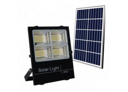 Ηλιακός προβολέας τηλεχειριζόμενος LED CCT 100W IP66 24x21cm