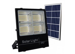 Ηλιακός προβολέας τηλεχειριζόμενος LED CCT 200W IP66 29x26cm