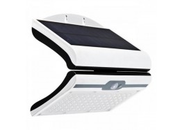 Λευκό αναδιπλούμενο ηλιακό φωτιστικό τοίχου LED 60W 3000K