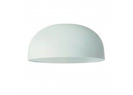 Μεταλλική πλαφονιέρα οροφής Φ30x15cm λευκή 2xE27 LED