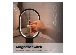 Επιτραπέζιο φωτιστικό ανθρακί USB LED 25cm με μαγνητικό διακόπτη