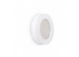 Απλίκα-Πλαφονιέρα εξωτερικού χώρου LED πλαστική Φ19x4cm λευκή