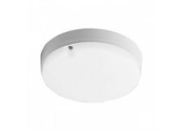 Απλίκα-Πλαφονιέρα εξωτερικού χώρου LED πλαστική Φ14cm λευκή