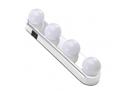 Φωτιστικό μακιγιάζ με μπαταρίες 31cm με 4 γλομπάκια αδιάβροχο LED CCT