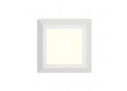 Τετράγωνη απλίκα τοίχου λευκή 12x12cm LED CCT πλαστική IP65