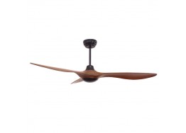 Ανεμιστήρας οροφής τηλεχειριζόμενος έξι ταχυτήτων Φ130cm καφέ μαύρο
