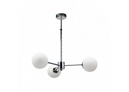 Τρίφωτο φωτιστικό ημιοροφής χρώμιο με οπάλ μπάλες G9 Φ45cm